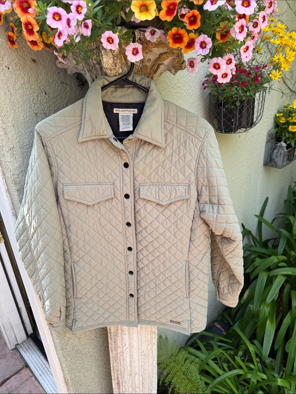 Ex Officio Women’s Tan Quilted Jacket